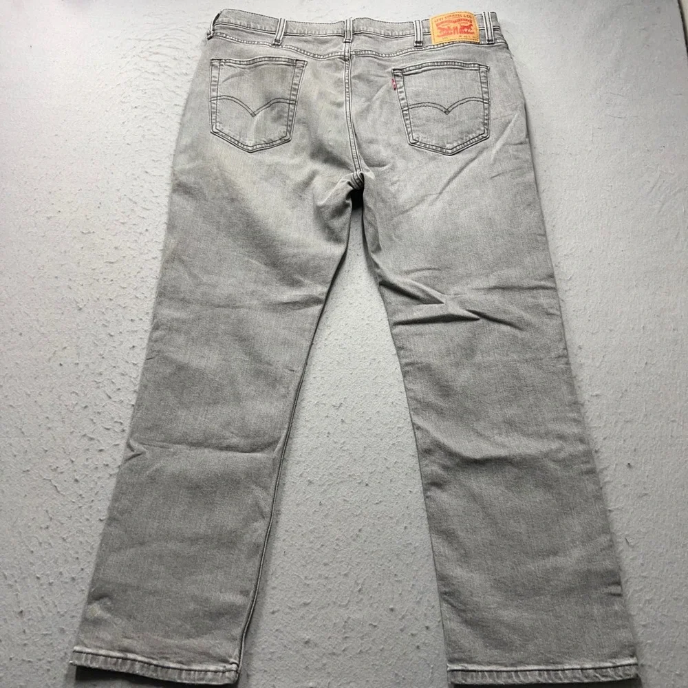 Levis 514 Straight Jeans Mens 40x30 Grey Stretch Denim Pants New 00514-1660